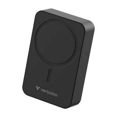 Power bank, külső akkumulátor, mágneses, 20.000mAh, kitámasztó, VERBATIM 