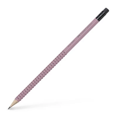 Grafitceruza, B, háromszögletű, radírral, FABER-CASTELL 