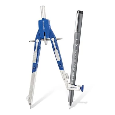 Körző készlet, precíziós, 3 darabos, STAEDTLER 