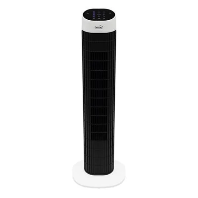 Oszlopventilátor, távirányítóval, 79 cm, 45 W, HOME, fekete