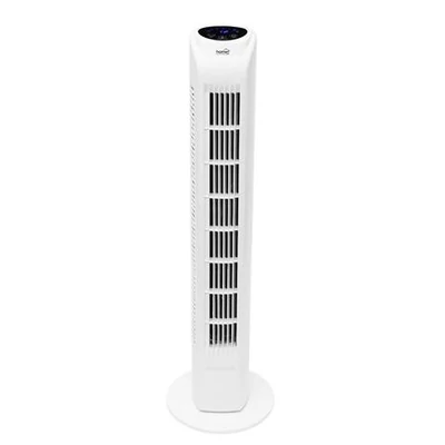 Oszlopventilátor, távirányítóval, 78 cm, 45 W, HOME, fehér
