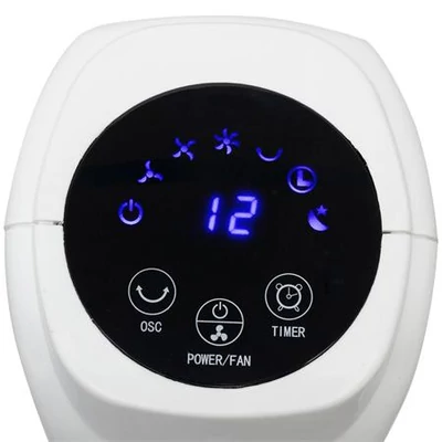 Oszlopventilátor, távirányítóval, 78 cm, 45 W, HOME, fehér