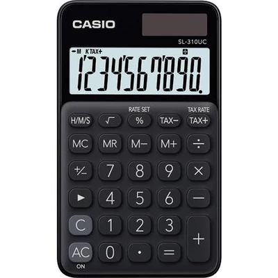 Zsebszámológép, 10 számjegy, CASIO 