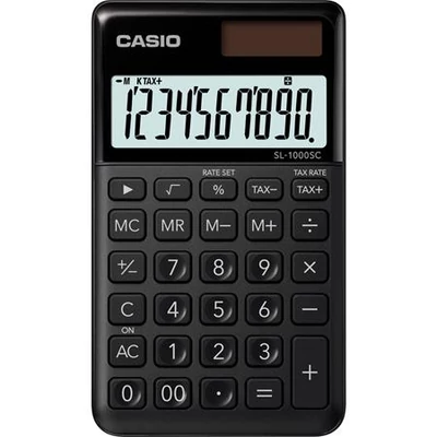 Zsebszámológép, 10 számjegy, CASIO 