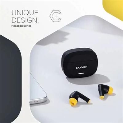 Fülhallgató, TWS vezeték nélküli, Bluetooth 5.4, CANYON 