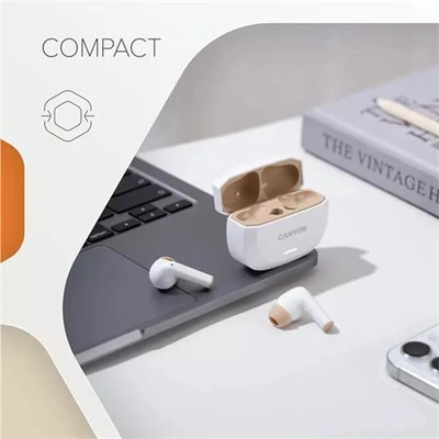 Fülhallgató, TWS vezeték nélküli, Bluetooth 5.4, CANYON 