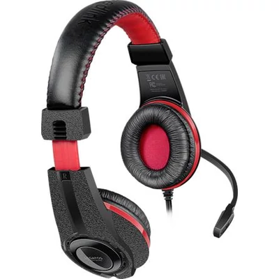 Fejhallgató, mikrofonnal, vezetékes, gaming, 3,5 mm jack, SPEEDLINK 
