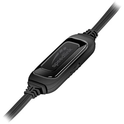 Fejhallgató, mikrofonnal, vezetékes, gaming, 3,5 mm jack, SPEEDLINK 