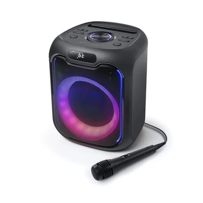 Hangszóró, Bluetooth, mikrofonnal, LED fényekkel, 150W, MUSE 