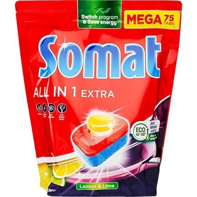 Mosogatógéptabletta, 75 db, SOMAT 