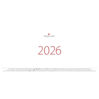 Naptár, asztali, álló, DAYLINER, 