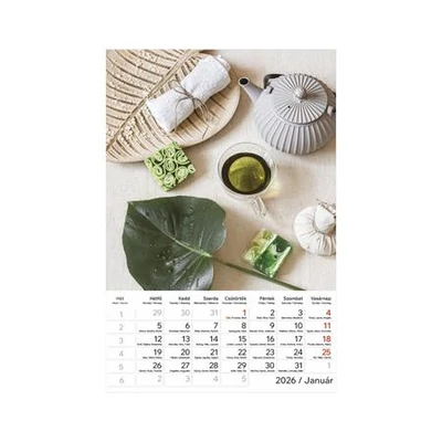 Naptár, fali, TOPTIMER 