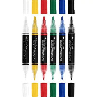 Dekormarker készlet, 1,0/3,0 mm, kétvégű, akril, FABER-CASTELL 