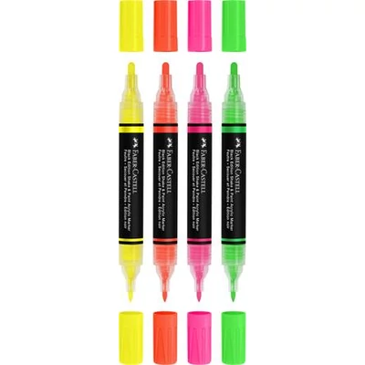 Dekormarker készlet, 1,0/3,0 mm, kétvégű, akril, FABER-CASTELL 