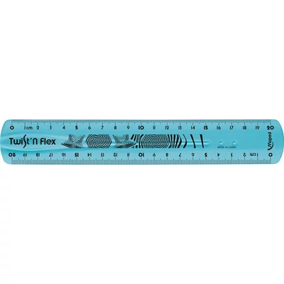 Vonalzó, műanyag, törhetetlen, 20 cm, MAPED 