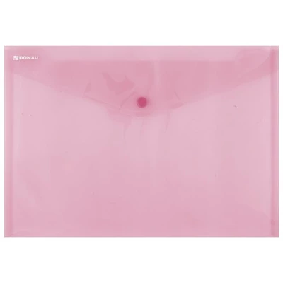 Irattartó tasak, A4, PP, patentos, DONAU, piros