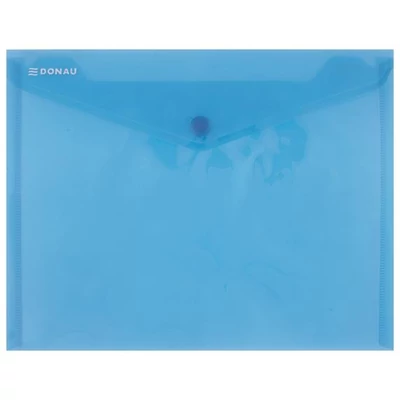 Irattartó tasak,A5, PP, patentos, DONAU, kék
