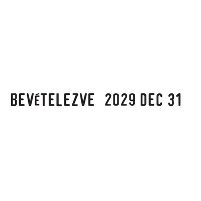 Dátum- és szövegbélyegző, 12 féle szöveggel, TRODAT 
