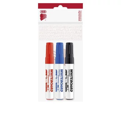 Tábla- és flipchart marker készlet, 1-3 mm, kúpos, ICO 