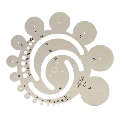 Radius sablon, műanyag, KOH-I-NOOR 