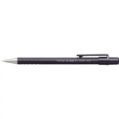 Nyomósirón, 0,5 mm, fekete tolltest, PENAC 