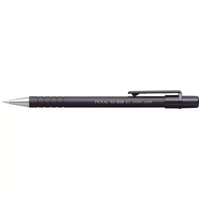 Nyomósirón, 0,5 mm, fekete tolltest, PENAC "RB-085M"