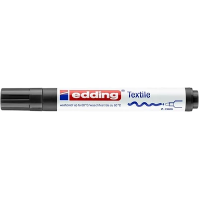 Textilmarker, 2-3 mm, kúpos, EDDING 
