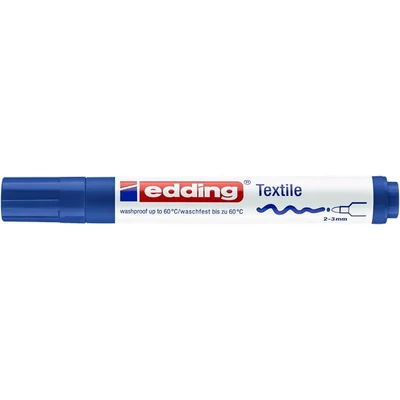 Textilmarker, 2-3 mm, kúpos, EDDING 