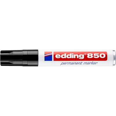 Alkoholos marker, 5-16 mm, vágott, EDDING "850", fekete