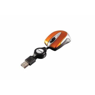 Egér, vezetékes, optikai, kisméret, USB, VERBATIM 