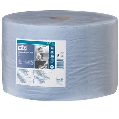 Törlőpapír, tekercses, 39 cm átmérő, W1 rendszer, 2 rétegű, TORK 