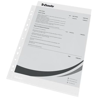 Genotherm, lefűzhető, A4, 38 mikron, narancsos felület, ESSELTE 