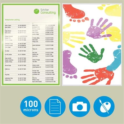 Meleglamináló fólia, 100 mikron, A4, fényes, UDT technológiával, LEITZ 