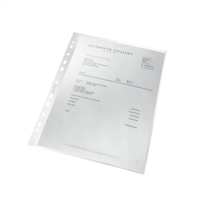 Genotherm, lefűzhető, A4, PP, 100 mikron, narancsos felület, LEITZ 