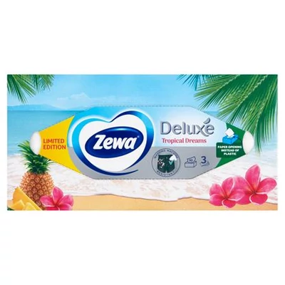 Kozmetikai kendő, 3 rétegű, 90 db, ZEWA 