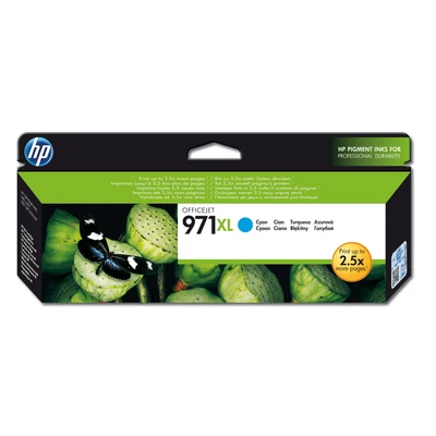 HP CN626AE Tintapatron cián 6.600 oldal kapacitás No.971XL