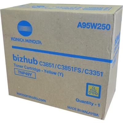 Konica-Minolta TNP49Y Toner sárga 12.000 oldalra