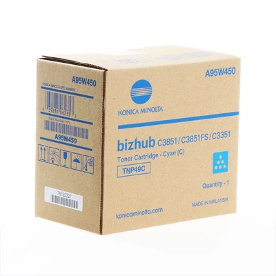 Konica-Minolta TNP49C Toner cián 12.000 oldalra