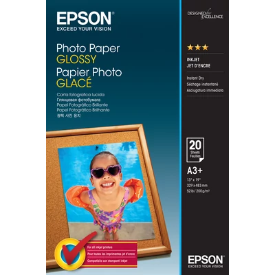Epson fényes fotópapír (A3+, 20 lap, 200g)