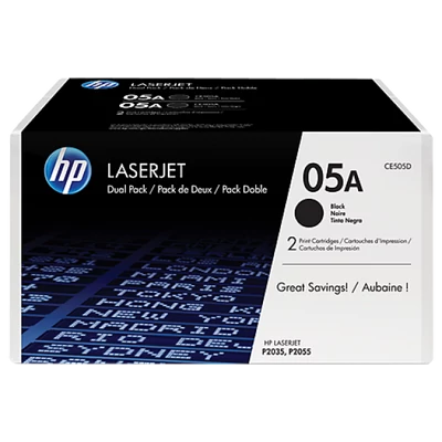 HP CE505D Toner fekete 2*2.300 oldal kapacitás No.05A
