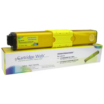 Utángyártott OKI C510/C530 Toner sárga 5.000 oldal kapacitás CartridgeWeb