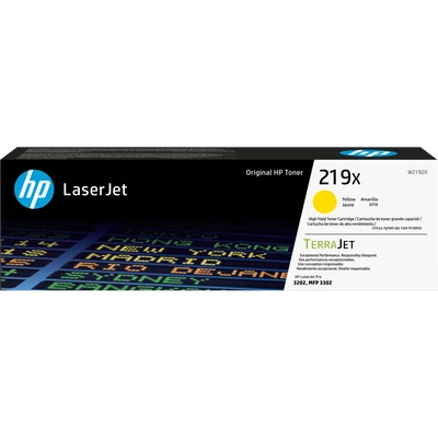 HP W2192X Toner sárga 2.500 oldal kapacitás No.219X