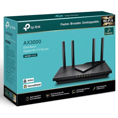 TP-LINK ROUTER ARCHERA X55 AX3000 Dual-Band WiFi6