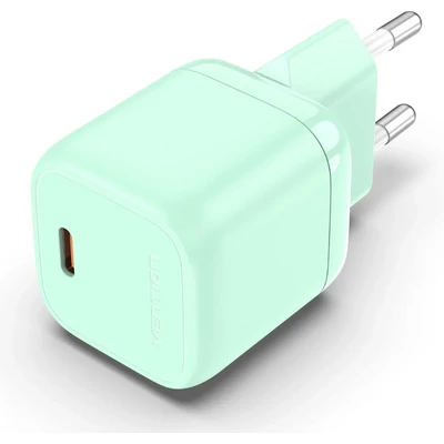 Vention USB-C (1port,30W, zöld) ,töltő