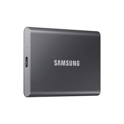 SAMSUNG SSD Külső, 1TB, T7, Titán Szürke, USB 3.2