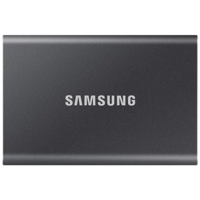 SAMSUNG SSD Külső, 2TB, T7, Titán Szürke, USB 3.2