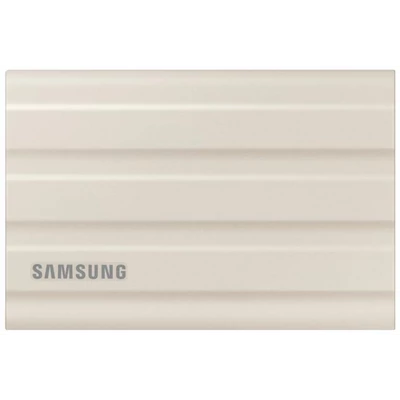 SAMSUNG SSD Külső, 2TB, T7 Shield, Bézs, USB 3.2
