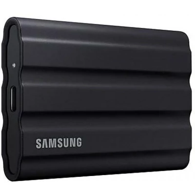 SAMSUNG SSD Külső, 2TB, T7 Shield, Fekete, USB 3.2