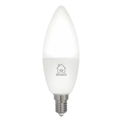 Deltaco SMART HOME SH-LE14CCTC izzó, LED, E14, gyertya, szabályozható