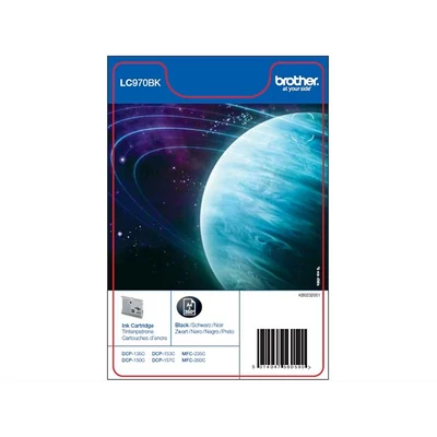Brother LC970BK Tintapatron Black 13,7 ml 350 oldal kapacitás